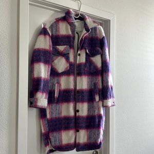 Blank NYC purple/pink shacket XS